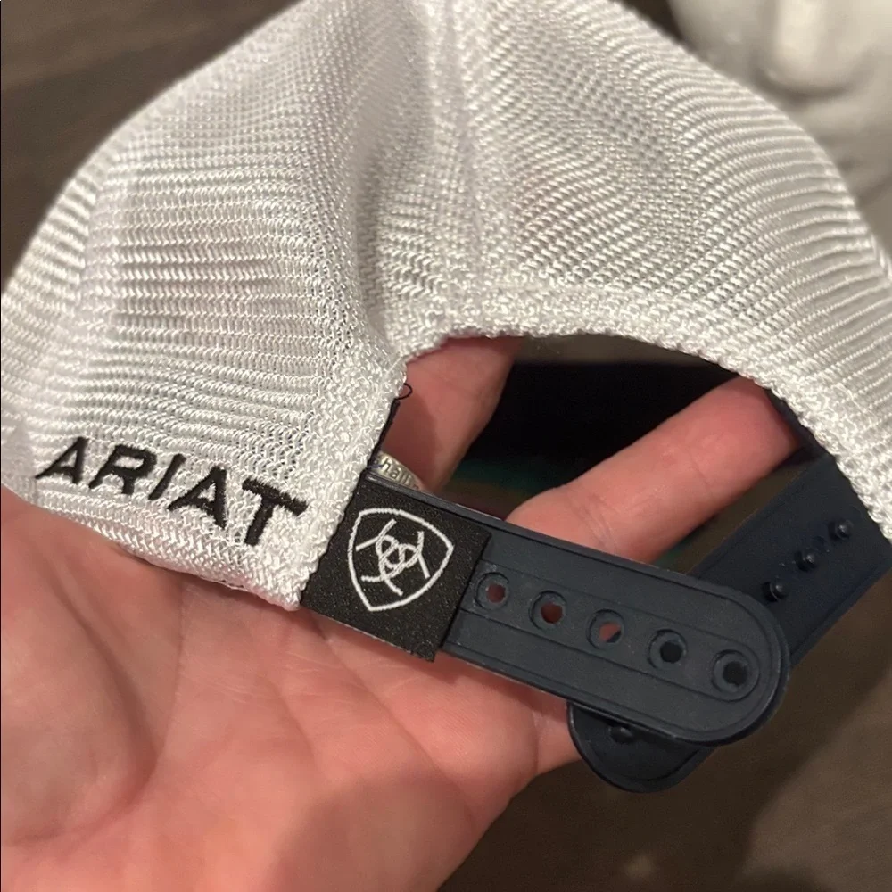 Ariat Serape Striped Ball Cap,mesh back,snapback,embroidered logo,6 vent panel - Picture 9 of 10